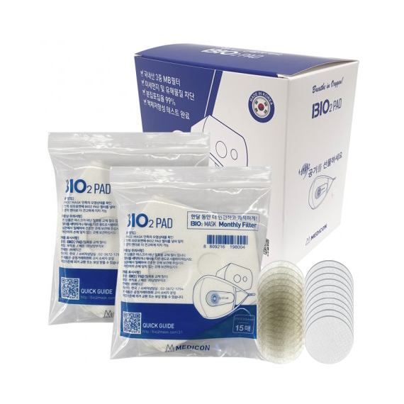 BIO2 AIR MASK PAD (마스크 필터 30장+기기 원형 필터 20장)